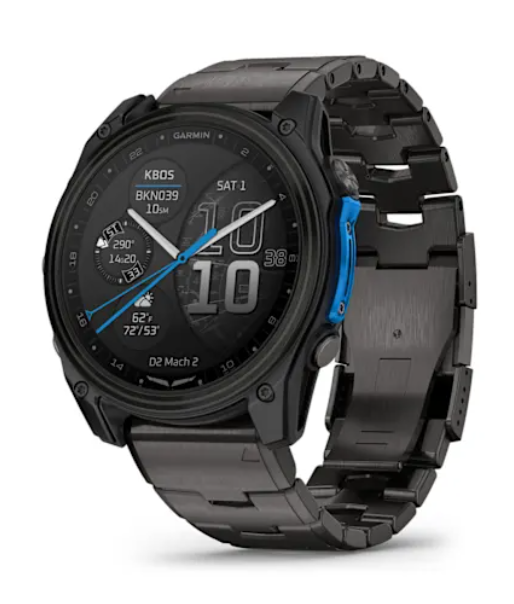 Garmin D2™ Mach 2 Carbon Gray DLC Titanium PN 010-02804-01 Smartwatch de Aviação 51 mm