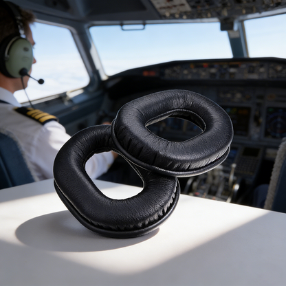 Almofadas de Gel e Espuma para Fone de Ouvido de Aviação PN 15454-G Selo Acústico de Substituição Premium