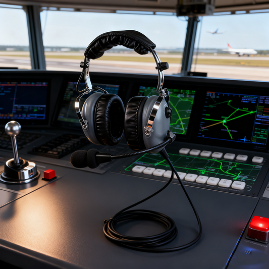 Headset de Aviação PNR Magallan Aero M-80 – Comunicação Estéreo para Pilotos e Instrução de Voo – PN M-80-GA